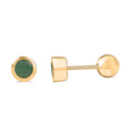 Kagem sambische Smaragd Ohrringe, 925 Silber 750 Gelbgold Vermeil - 0,51 ct.