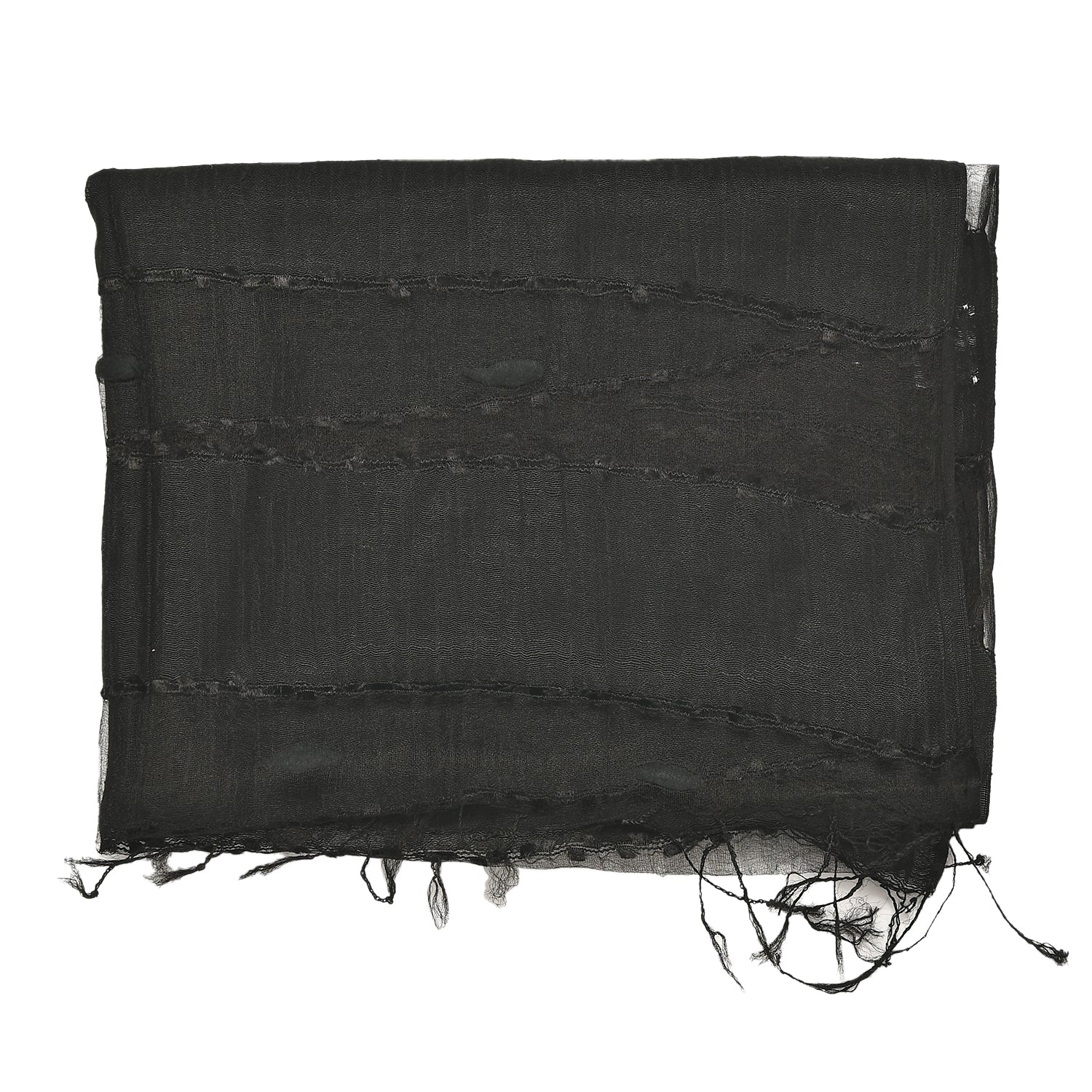 Modal-Seide-Schal, Streifendesign, 175x60 cm, Lila