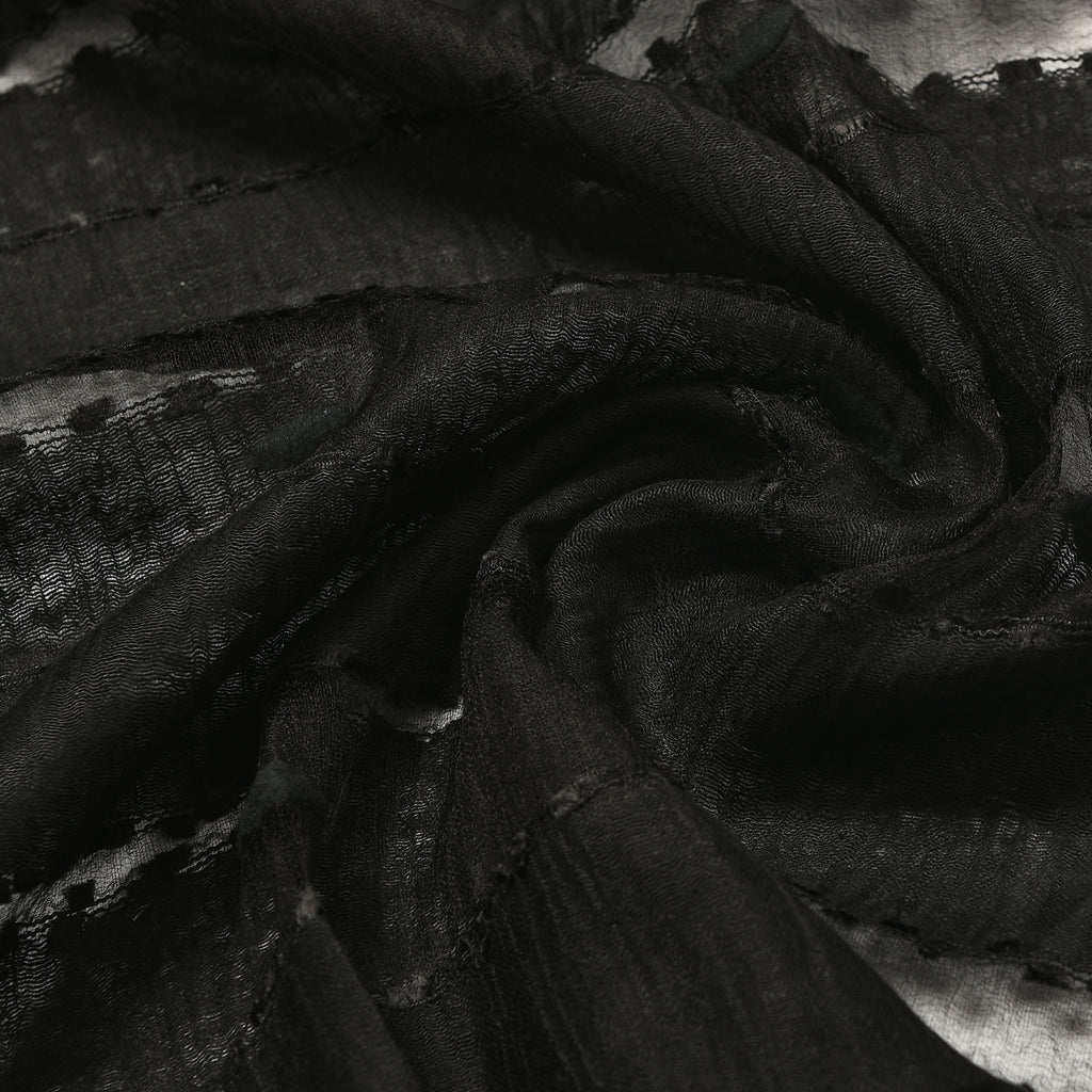 Modal-Seide-Schal, Streifendesign, 175x60 cm, Lila