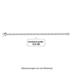 LUXURIANT DIAMOND - Lab Grown Diamant SI-GH Armband ca. 18.5 cm 925 Silber Rhodiniert (10-15 Werktage Lieferzeit) ca. 4.00 ct