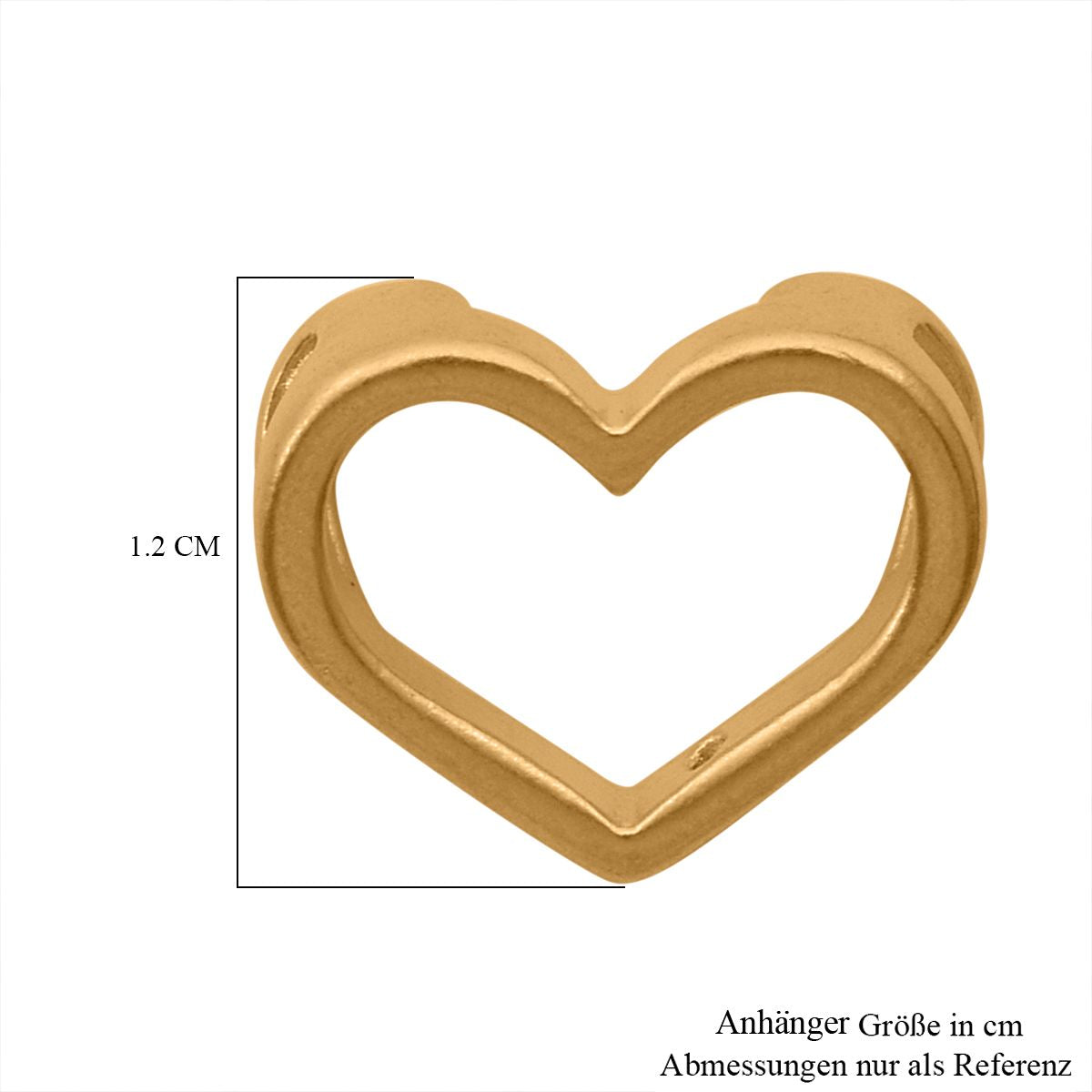 Exklusiv 999 Gold Herz Anhänger