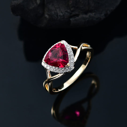 AAA Lab Grown Bixbit, Lab Grown Diamant AGI zertifiziert Ring 417 Gold (Größe 20.00) (10-15 Werktage Lieferzeit) ca. 3.50 ct