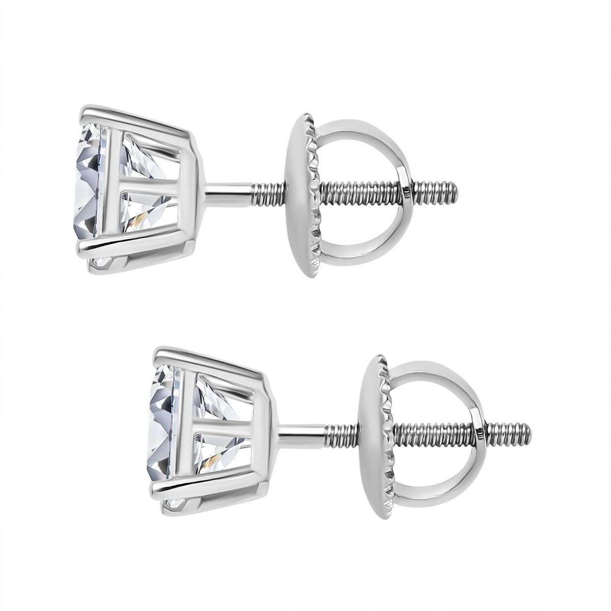 LUXURIANT DIAMOND - Lab Grown Diamant VS-EF IGI zertifiziert Ohrringe Ohrringe, 950 Platin ca. 2.00 ct