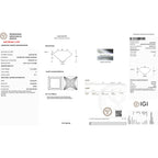 LUXURIANT DIAMOND - Lab Grown Diamant VS-EF IGI zertifiziert Ohrringe Ohrringe, 950 Platin ca. 2.00 ct