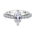 LUXURIANT DIAMOND - Lab Grown Diamant VS-EF SGL zertifiziert Ring 950 Platin (Größe 20.00) ca. 2.50 ct