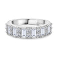 LUXURIANT DIAMOND - Lab Grown Diamant VS-EF SGL zertifiziert Ring 925 Silber platiniert (Größe 17.00) ca. 1,00 ct