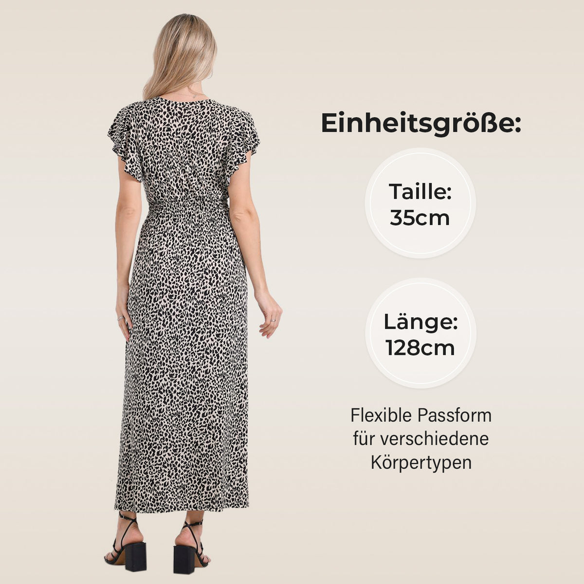 Beiges Leopardenmuster