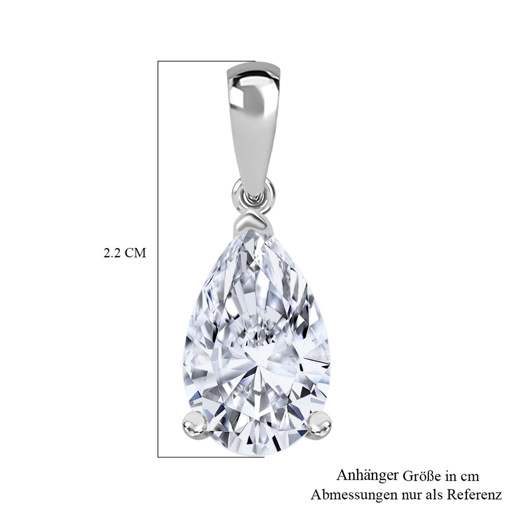 LUXURIANT DIAMOND - Lab Grown Diamant VS-EF IGI zertifiziert Anhänger 950 Platin ca. 3,00 ct.