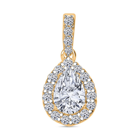 LUXURIANT DIAMOND -Lab Grown Diamant VS-EF SGL zertifiziert Anhänger 925 Silber platiniert ca. 1.00 ct