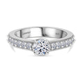 LUXURIANT DIAMOND - Lab Grown Diamant VS-EF SGL zertifiziert Ring 925 Silber rhodiniert (Größe 17.00) ca. 1,00 ct