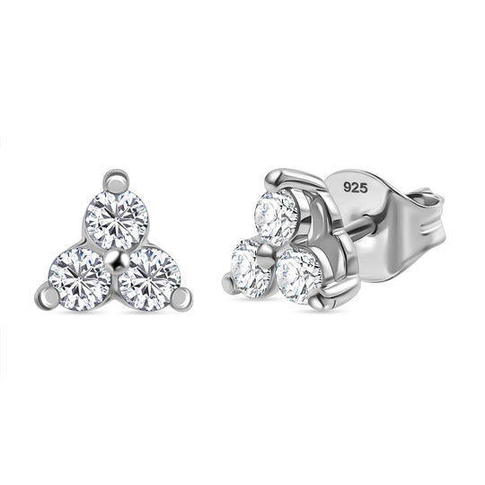 LUXURIANT DIAMOND - Lab Grown Diamant SI-GH Ohrringe 925 Silber 750 Gelbgold Vermeil ca. 0,50 ct.