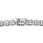 LUXURIANT DIAMOND - Lab Grown Diamant VS-EF SGL zertifiziert Armband ca. 19 cm 950 Platin ca. 10.00 ct