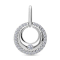 LUXURIANT SI-GH Labor Diamant Anhänger, 925 Silber platiniert - 0,26 ct.