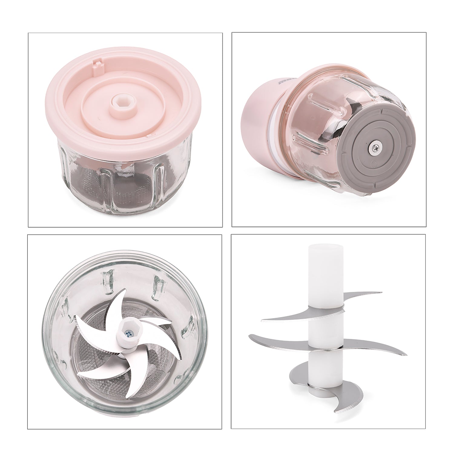 Elektrischer Mini-Knoblauch-Zerkleinerer mit USB-Aufladung, 350ml, 14,5 x 11?cm