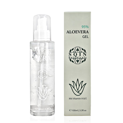 Aloe Vera Gel, Naturreine Feuchtigkeitspflege für die Haut, 100 ml