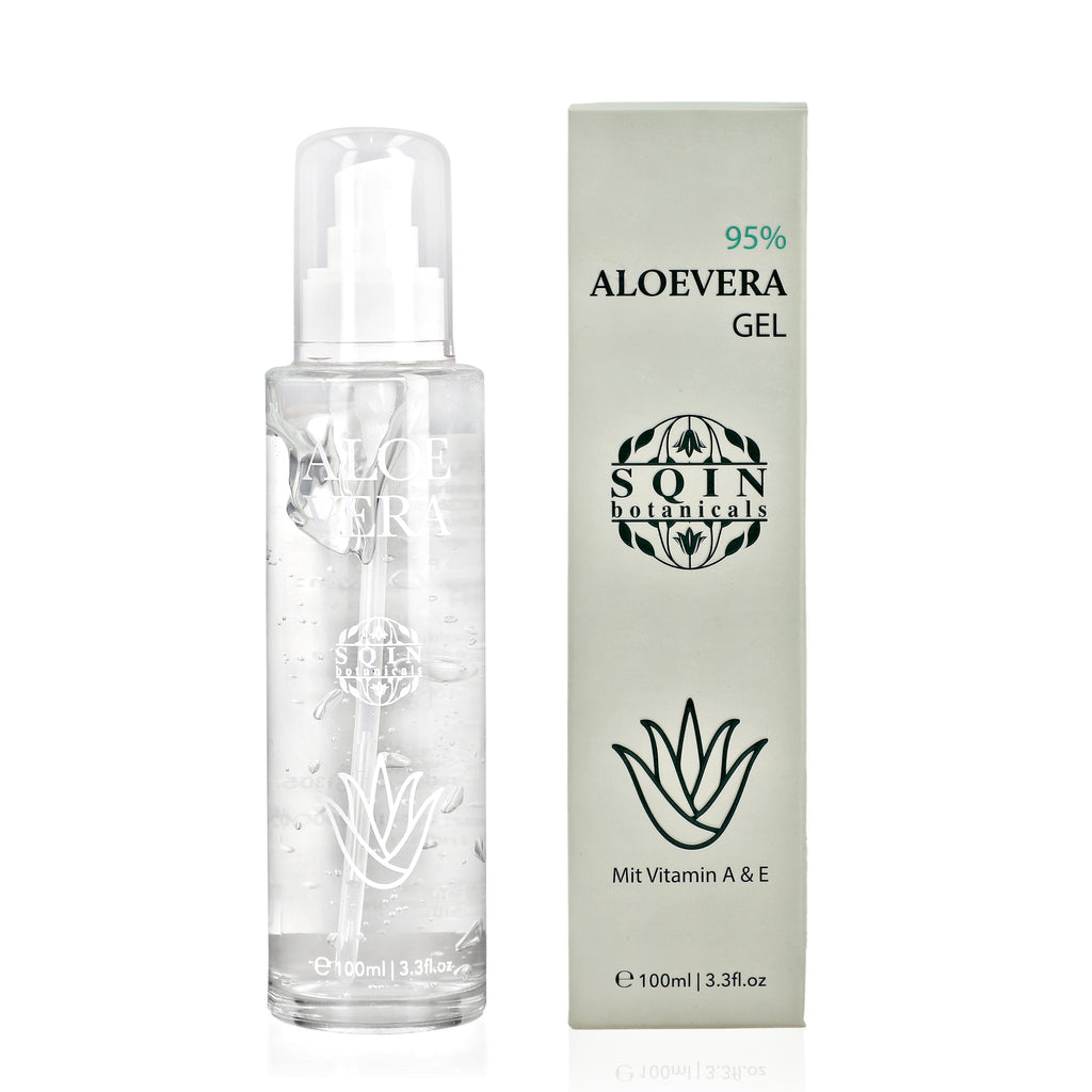 Aloe Vera Gel, Naturreine Feuchtigkeitspflege für die Haut, 100 ml