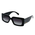 SOLE UND LUCE Swiss Eyewear Damen Sonnenbrille, Transparenter Rahmen, Polarisierte Gläser, UV400 Schutz, Schwarz