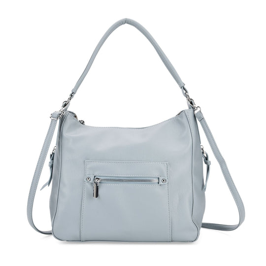 Crossbody-Tasche mit mehreren Reißverschlusstaschen, 31x13x28 cm, Schwarz