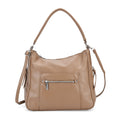 Crossbody-Tasche mit mehreren Reißverschlusstaschen, 31x13x28 cm, Khaki