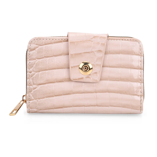 Geldbörse mit Kartenfächern und Reißverschlussfach, RFID-Schutz, 14,5x9,5 cm, Rosa