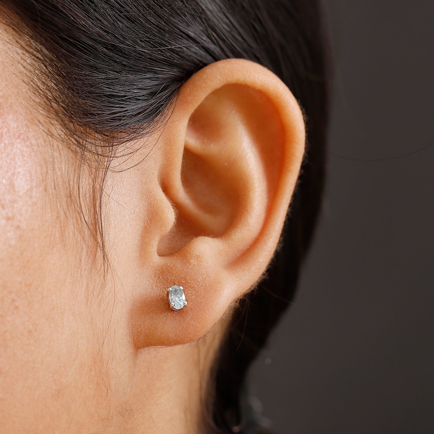 AA Santamaria Aquamarin Ohrringe 925 Silber rhodiniert ca. 0,46 ct.