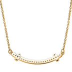 LUXURIANT DIAMOND - Lab Grown Diamant SI Halskette ca. 45 cm 925 Silber 750 Gelbgold Vermeil ca. 0.33 ct