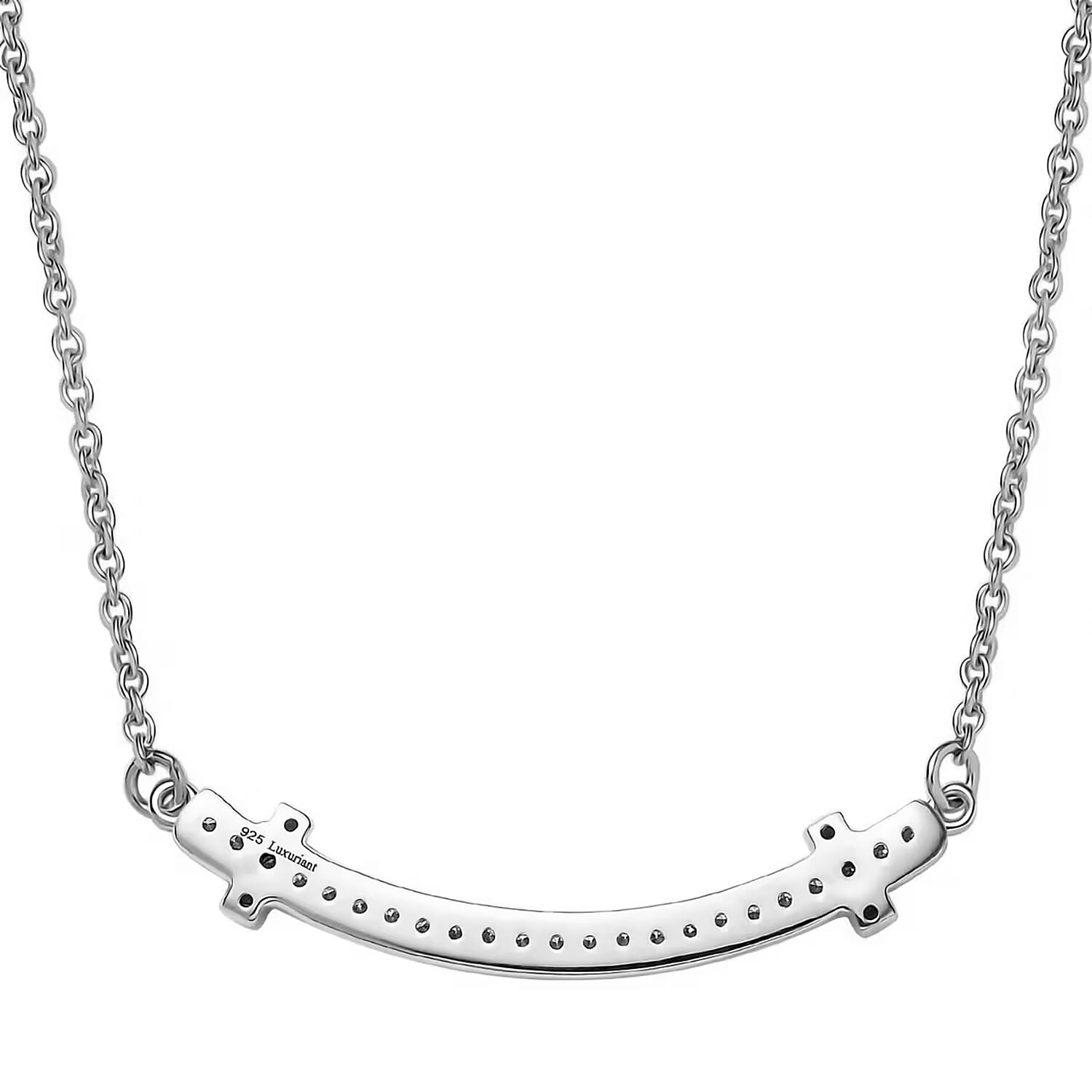 LUXURIANT DIAMOND - Lab Grown Diamant SI Halskette ca. 45 cm 925 Silber rhodiniert ca. 0.33 ct