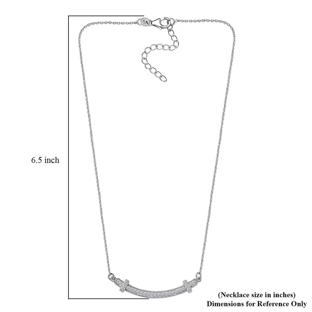 LUXURIANT DIAMOND - Lab Grown Diamant SI Halskette ca. 45 cm 925 Silber rhodiniert ca. 0.33 ct