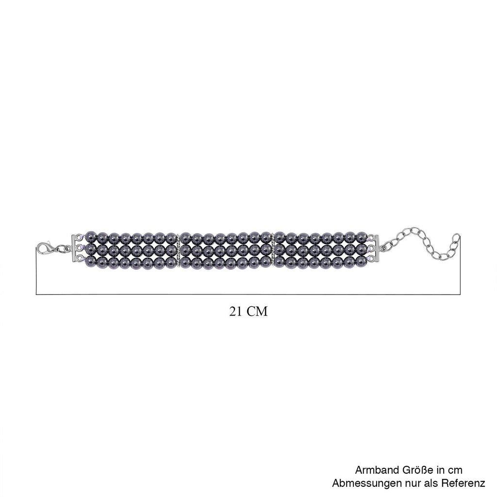 Terahertz Armband, flexibel, Reiner Edelstahl ca. 90,00 ct.