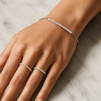 LUXURIANT DIAMOND - Lab Grown Diamant SI-GH Armband ca. 26.75 cm 925 Silber Rhodiniert ca. 1,00 ct.