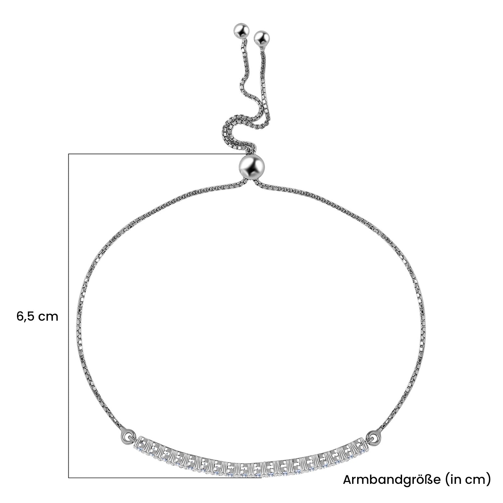 LUXURIANT DIAMOND - Lab Grown Diamant SI-GH Armband ca. 26.75 cm 925 Silber Rhodiniert ca. 1,00 ct.