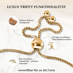 LUXURIANT DIAMOND - Lab Grown Diamant SI-GH Armband ca. 26.75 cm 925 Silber 750 Gelbgold vermeil ca. 1,00 ct.