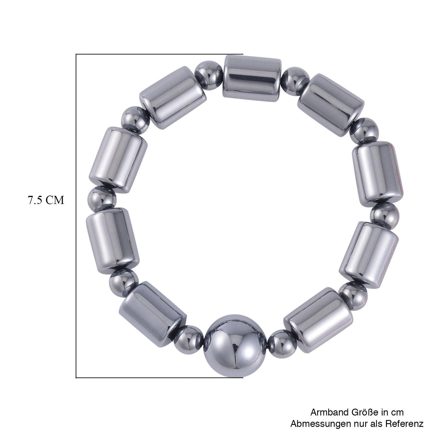 Terahertz Armband, flexibel, ca. 150.00 ct