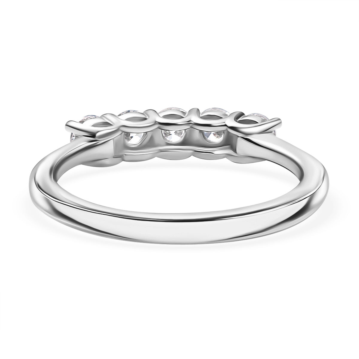 LUXURIANT DIAMOND - Lab Grown Diamant SI-GH SGL zertifiziert Ring 925 Silber 750 Gelbgold Vermeil (Größe 20.00) ca. 0.52 ct