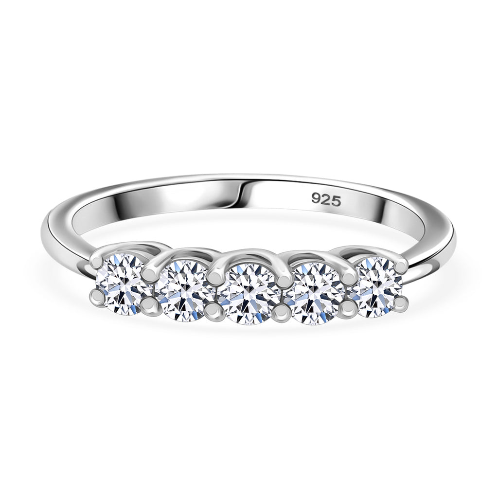 LUXURIANT DIAMOND - Lab Grown Diamant SI-GH SGL zertifiziert Ring 925 Silber 750 Gelbgold Vermeil (Größe 20.00) ca. 0.52 ct