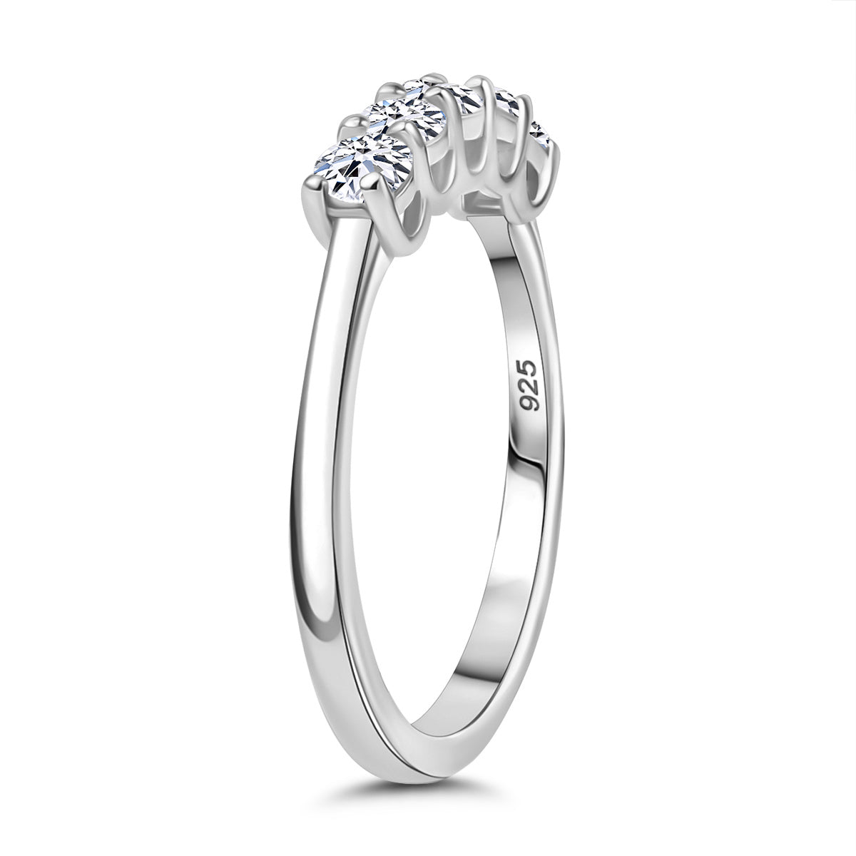 LUXURIANT DIAMOND - Lab Grown Diamant SI-GH SGL zertifiziert Ring 925 Silber 750 Gelbgold Vermeil (Größe 20.00) ca. 0.52 ct