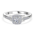 LUXURIANT DIAMOND - Lab Grown Diamant SI-GH Ring 925 Silber rhodiniert (Größe 17.00) ca. 0,33 ct