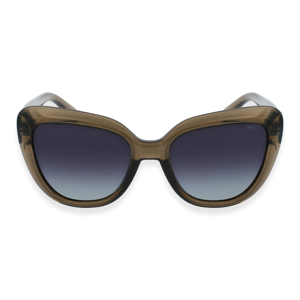 SOLE & LUCE - Swiss Eyewear, Transparente Poliriesende Sonnenbrille, UV400, Grau