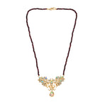 AA Natürlicher, äthiopischer Welo Opal Halskette ca. 45 cm 925 Silber 750 Gelbgold Vermeil ca. 32,41 ct.