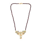 AA Natürlicher, äthiopischer Welo Opal Halskette ca. 45 cm 925 Silber 750 Gelbgold Vermeil ca. 32,41 ct.