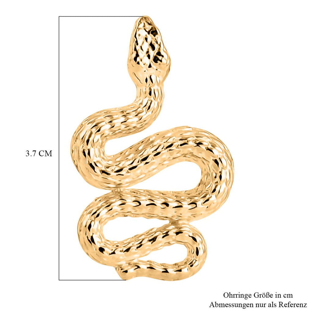 375 Gold Schlange Ohrringe 1,82g