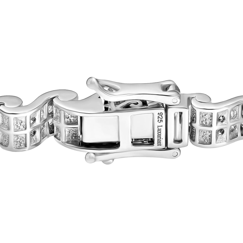 LUXURIANT DIAMOND - Lab Grown Diamant SI-GH Armband ca. 19 cm 925 Silber rhodiniert ca. 4,50 ct.