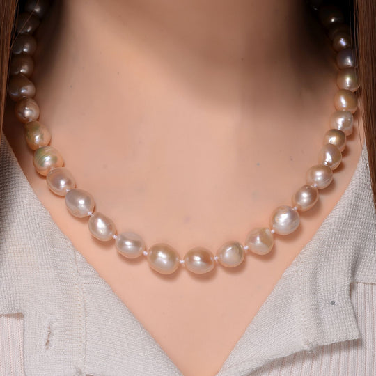 Süßwasser Perle Kette 76 cm