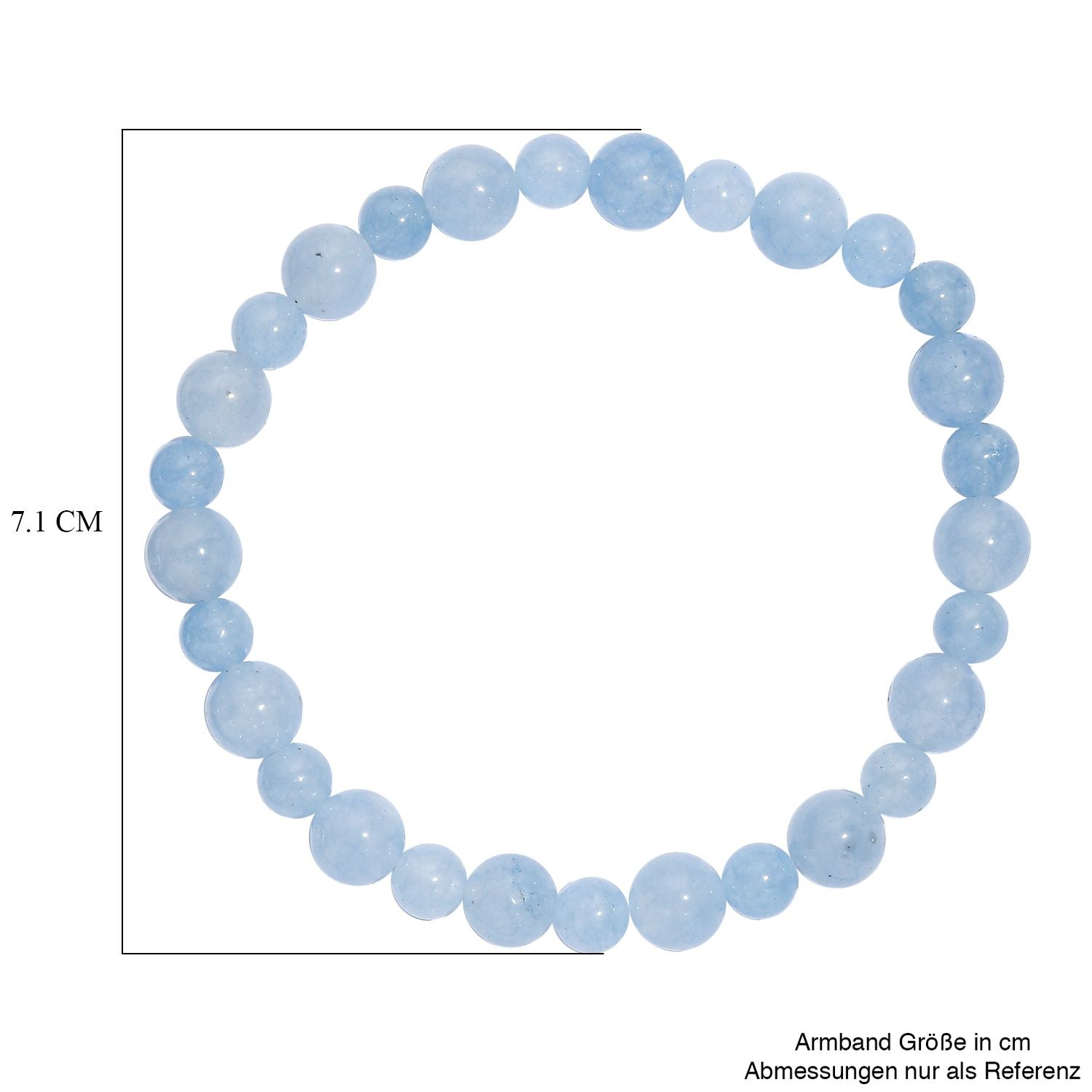 Aquamarin Armband 19 cm ca. 80.00 ct