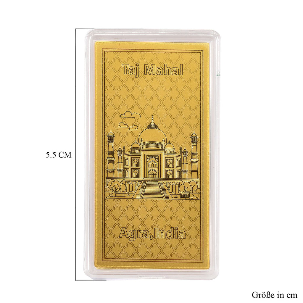 Ein Hauch von Luxus- 999er Goldplatte Taj Mahal, 100mg