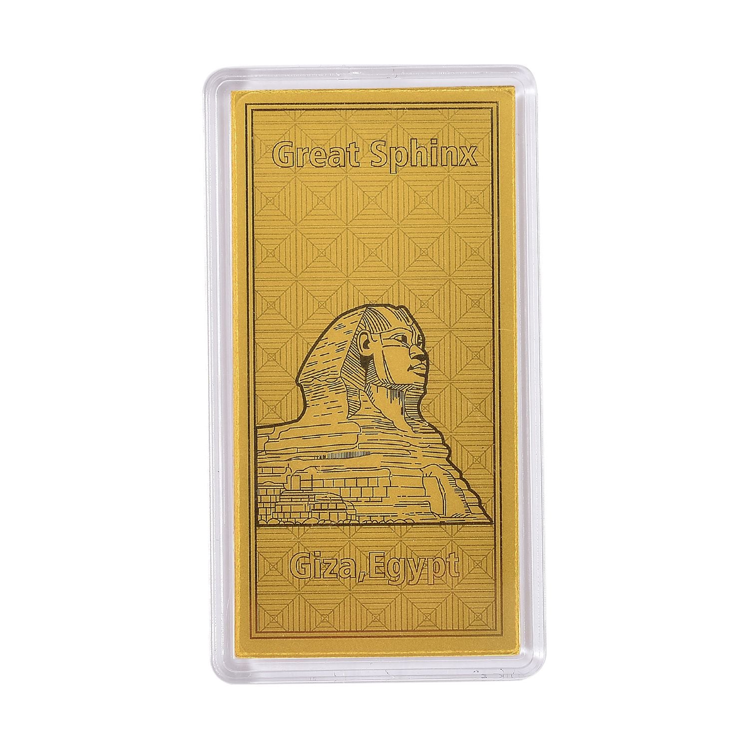 Ein Hauch von Luxus- 999er Goldplatte Große Sphinx