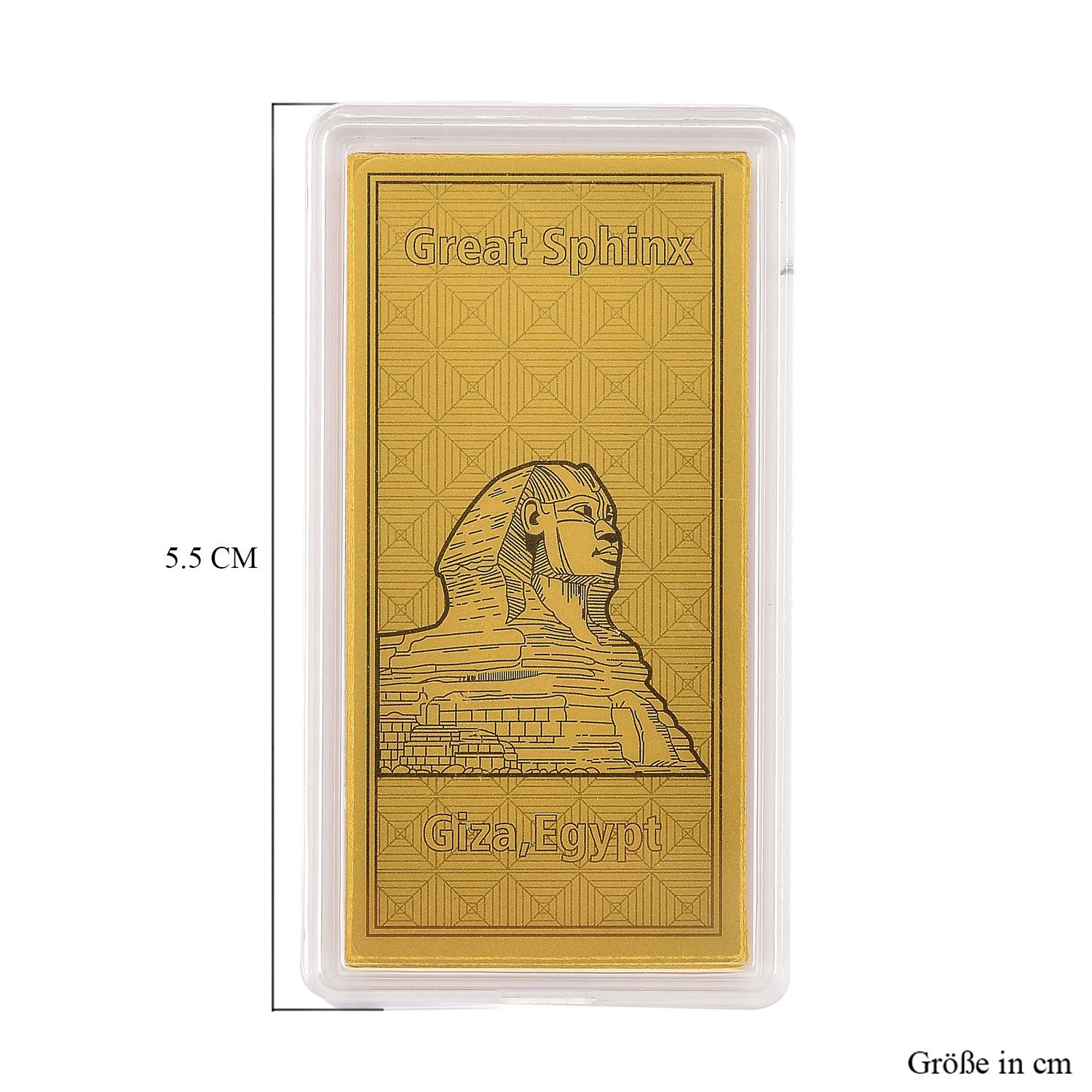 Ein Hauch von Luxus- 999er Goldplatte Große Sphinx