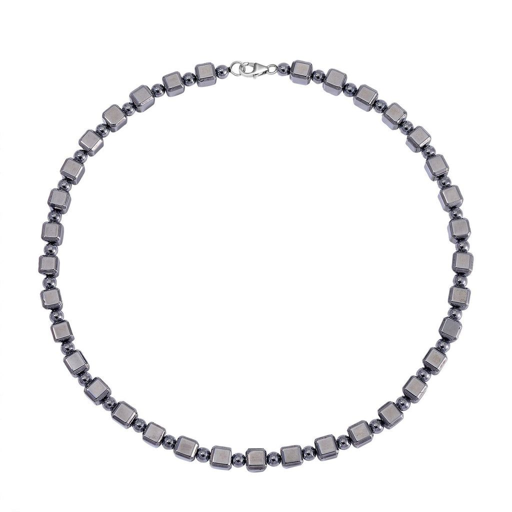 Terahertz Halskette ca. 50 cm 925 Silber rhodiniert ca. 240.00 ct