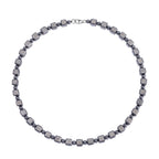 Terahertz Halskette ca. 50 cm 925 Silber rhodiniert ca. 240.00 ct