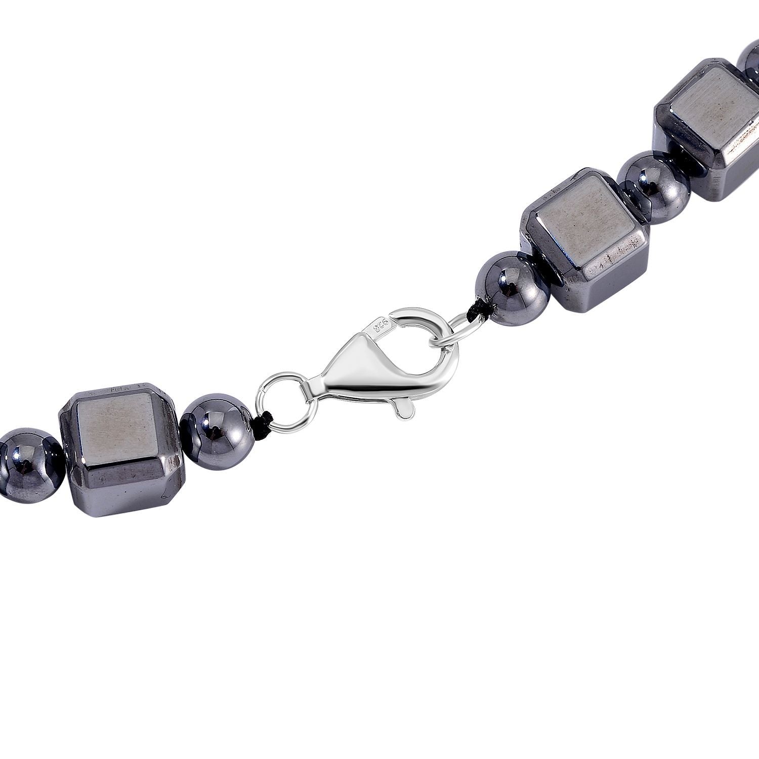 Terahertz Halskette ca. 50 cm 925 Silber rhodiniert ca. 240.00 ct